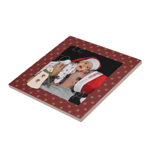 国初期の雪だるまカスタム写真タイル タイル (側面)