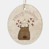 国初期の雪だるまセラミックオーナメント セラミックオーナメント (左)