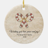 国初期の雪だるまセラミックオーナメント セラミックオーナメント (裏面)