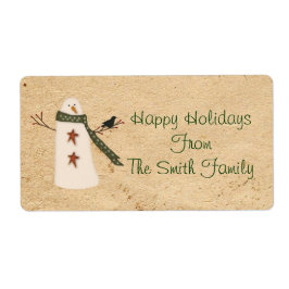 国初期の雪だるまラベル ラベル