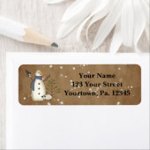 国初期の雪だるま住所 シール (インサイチュ)