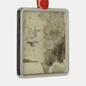 国別に色分けした人口 メタルオーナメント (右)