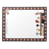 国別チェックレシピメモ帳 ノートパッド (正面)