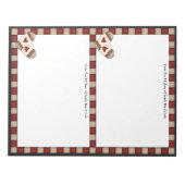 国別チェックレシピ2アップメモ帳 ノートパッド (正面)