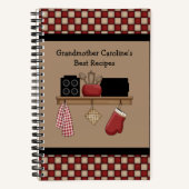 国別チェックレシピ2 Spiralノートブック ノートブック (正面)