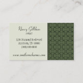 国別名刺、クローバーグリーン 名刺 (裏面)