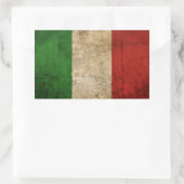国動揺して旗 |イタリア 長方形シール (バッグ)