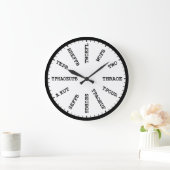 国務報告書記官ステノ速記時計 ラージ壁時計 (ホーム)