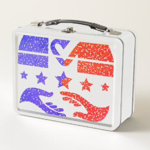 国務握手 メタルランチボックス