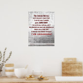 「国勢調査局」素晴らしポステ(自信・スワガー) ポスター (キッチン)