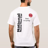 国名あなたの車 Tシャツ (裏面)