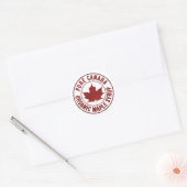 国名Red Leaf Maple製品ミニラベル ラウンドシール (封筒)