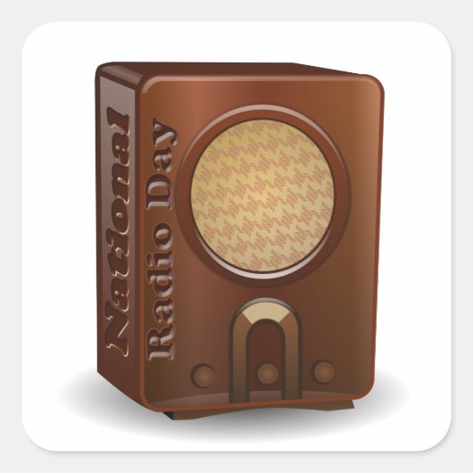 国営ラジオの日 スクエアシール (正面)