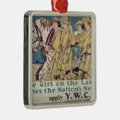 国土の少女が国のニーズに応える メタルオーナメント (右)