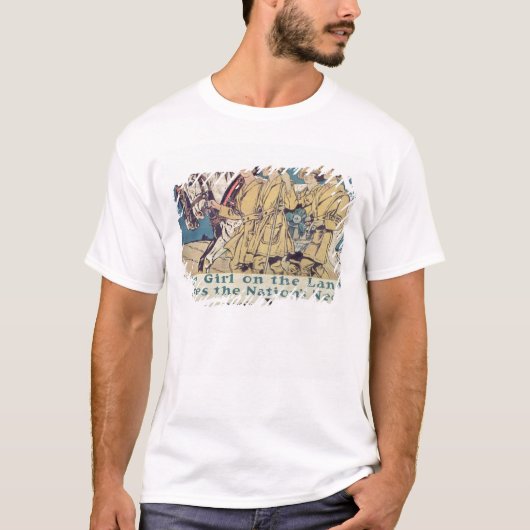 国土の少女が国のニーズに応える Tシャツ (正面)