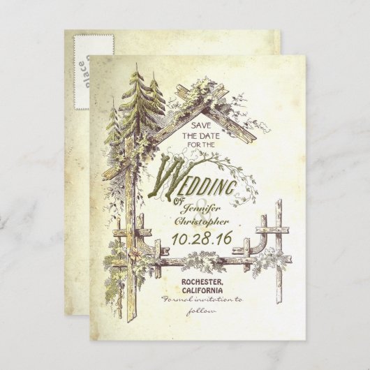 国土はがきを保存する 案内ポストカード (正面/裏面)