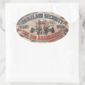 国土安全保障は第2次改正から始まる 楕円形シール (バッグ)