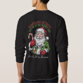 国土安全保障省が私をリストいけなに入れおもしろいた スウェットシャツ (裏面)