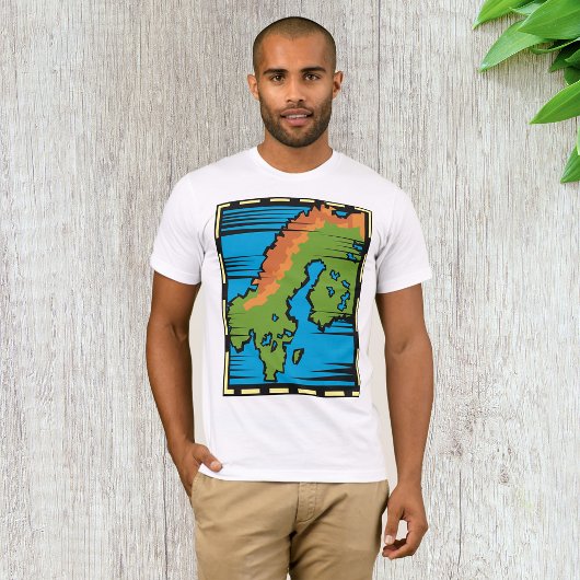 国地図Mens Tシャツ