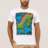 国地図Mens Tシャツ (正面)