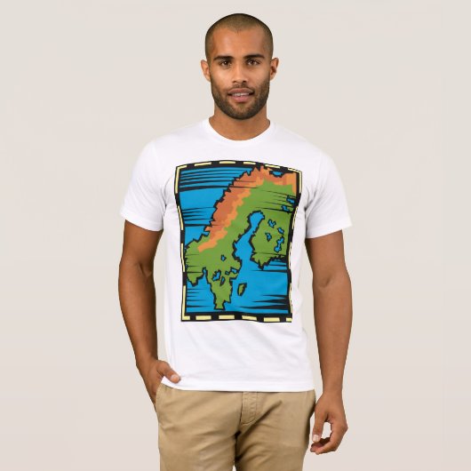 国地図Mens Tシャツ (正面フル)
