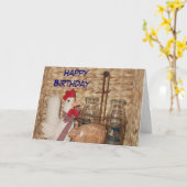 国場面バースデー・カード カード (黄色い花)