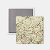 国境が描かれたアジア マグネット (正面/裏面)