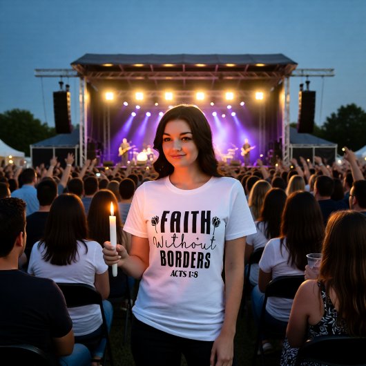 国境なき信仰 使徒1:8の使命 トライブレンドTシャツ