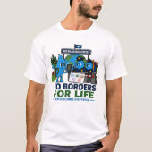 国境のないライフウォーター保護 Tシャツ (正面)