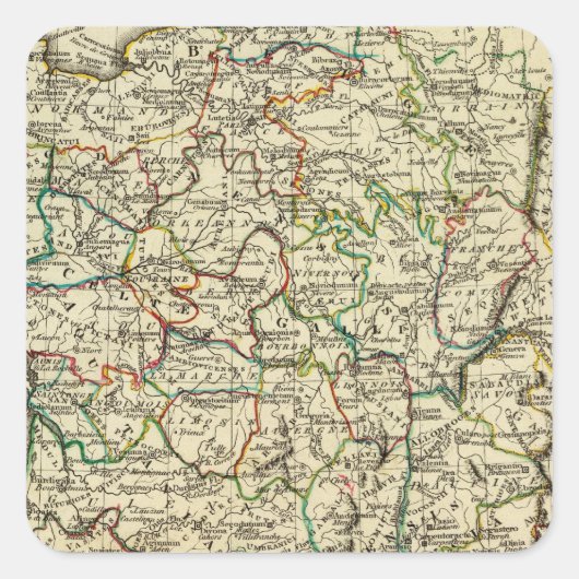 国境を設けたフランス スクエアシール (正面)