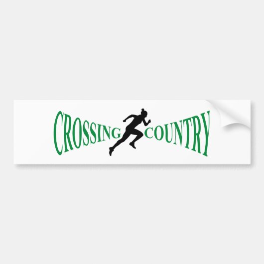 国境を越える国 バンパーステッカー (正面)