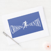 国境を越える国 長方形シール (封筒)