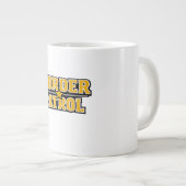 国境警備隊 ボールドテキスト バッジ ジャンボコーヒーマグカップ (正面右)