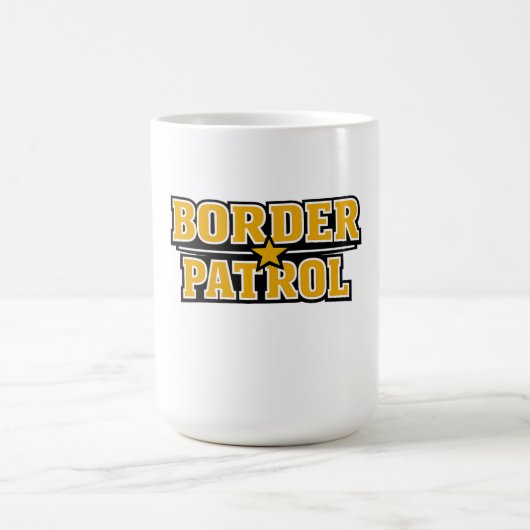 国境警備隊 太字 バッジ コーヒーマグカップ (中央)