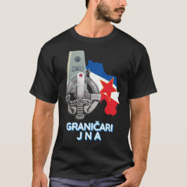 国境警備隊 JNA バッジ (Granicari JNA znacka) Tシャツ