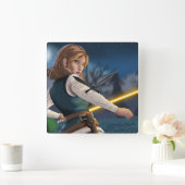 国外追放ピースキーパー・カサンドラ スクエア壁時計 (ホーム)