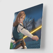 国外追放ピースキーパー・カサンドラ スクエア壁時計 (傾斜)