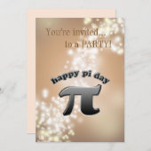 国家π日| 3月14日おたくのPI記号 招待状 (正面/裏面)
