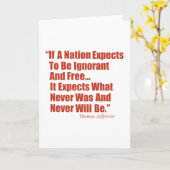 国家が…知らないそして放すと期待すれば カード (黄色い花)