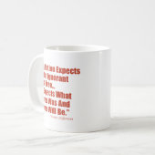 国家が…知らないそして放すと期待すれば コーヒーマグカップ (正面左)