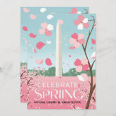 国家さくらんぼフェスティバルカード 招待状 (正面/裏面)