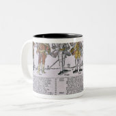 国家のコピーそして議論 ツートーンマグカップ (正面左)