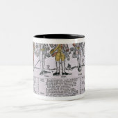 国家のコピーそして議論 ツートーンマグカップ (中央)