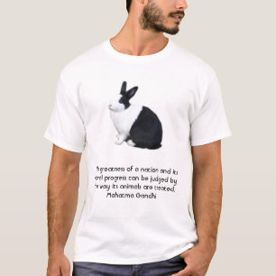 国家の偉大さはところで判断することができます Tシャツ