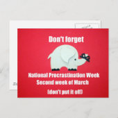 国家の忘れ準備週を停止する。 ポストカード (正面/裏面)