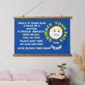 国家の顔 吊り下げ型タペストリー (寝室)