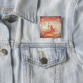 国家のSouthend海の枝の旗 缶バッジ (インサイチュ)