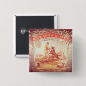 国家のSouthend海の枝の旗 缶バッジ (正面&裏面)