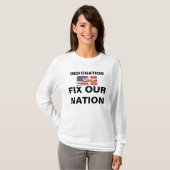 国家を立て直す憤慨 Tシャツ (正面フル)