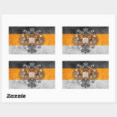 国家グランジ主義ロシア国旗 長方形シール (シート)